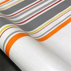 TOILE CIREE EN 140CM BELLISSIMA ORANGE GRIS