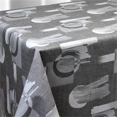 TOILE CIREE DIAMANTE EN 140CM SURFACE GRAINEE ABSTRAIT GRIS
