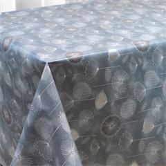 TOILE CIREE GIOIA EN 140CM FLORAL STYLE ARGENT