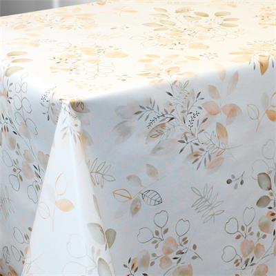 TOILE CIREE GIOIA EN 140CM FEUILLAGE ORANGE NEW 2026