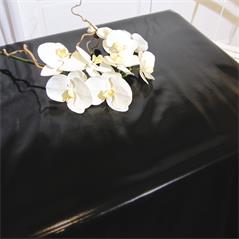 TOILE CIREE LAQUEE EN 140CM NOIRE