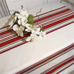 TOILE CIREE EN 140CM ROUGE FOND BLANC - SA 8032855018444