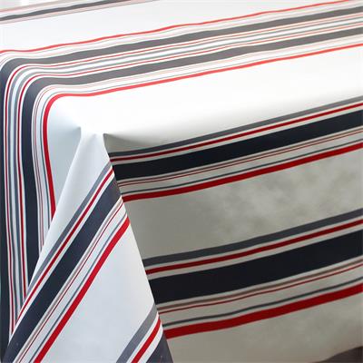 TOILE CIREE EN 140CM BASQUE GRIS ROUGE NEW 2026