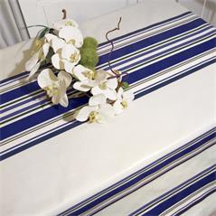 TOILE CIREE EN 140CM BLEU FOND BLANC - SA 8032855032365