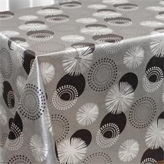 TOILE CIREE LOFT EN 137CM SURFACE MULTI-EMBOSSEE SPIRALE ARGENT