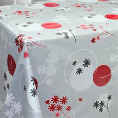 TOILE CIREE LOFT EN 137CM SURFACE MULTI-EMBOSSEE PRAIRIE ROUGE