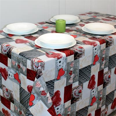 HD-TOILE CIREE EN 140CM COEUR ROUGE MONTAGNE