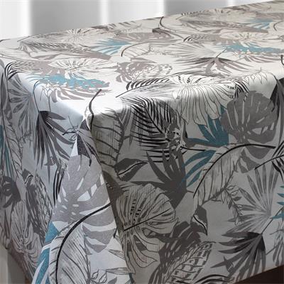 HD-TOILE TEXT STYLE IMPRIME EN 140CM SAVANE GRISE