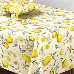 TOILE CIREE EN 140CM CITRON