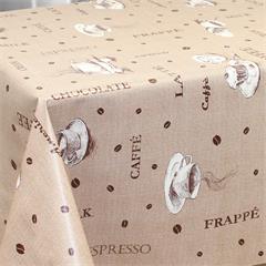 TOILE CIREE EN 140CM CAFE MARRON