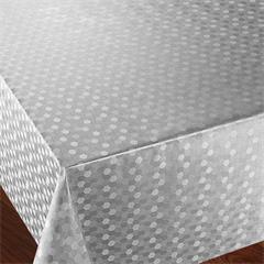 TOILE CIREE EN 140CM DAMASSE ARGENT