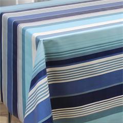 TOILE CIREE EN 140CM RAYURE MARINE