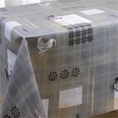 TOILE CIREE EN 140CM POULE NOIRE  = 712/0
