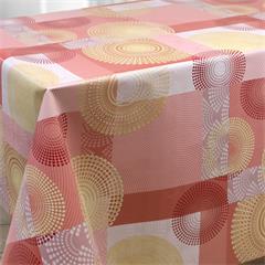 TOILE CIREE EN 140CM  ROND SAFRAN