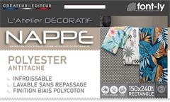 NAPPE RECTANGLE 150X240CM BRILLANTE POLYESTER