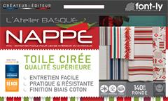 NAPPE RONDE 140CM PHOTO BASQUE