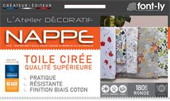 NAPPE RONDE 180CM BIAIS EUROPEENNE