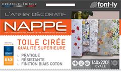 NAPPE OVALE 140X220CM BIAIS EUROPEENNE