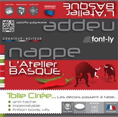 NAPPE RONDE BASQUE 140CM BORD VIF