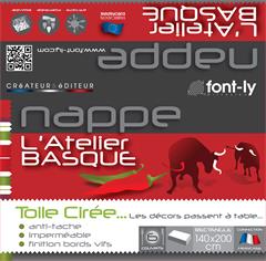 NAPPE RECT BASQUE 140X200CM BORD VIF