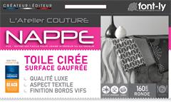 NAPPE ELEGANCIA RONDE 160CM BORD VIF PHOTO GENERIQUE