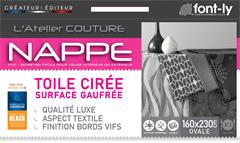 NAPPE ELEGANCIA OVALE 160X230CM BORD VIF PHOTO GENERIQUE