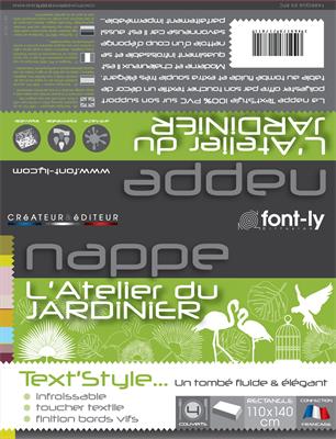 NAPPE JARDIN TEXT