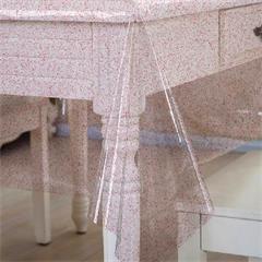 CRISTAL TRANSPARENT 20/100 PAILLETTE ROUGE EN 140CM EN 30M