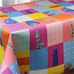PROTEGE TABLE POLYESTER EN 140CM CACTUS