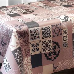PROTEGE TABLE POLYESTER EN 140CM FAIENCE GRISE
