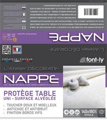 PROTEGE TABLE CDT OVALE 140X180CM