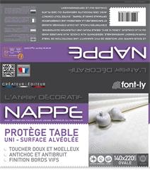 PROTEGE TABLE OVALE 140X220CM
