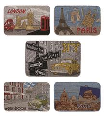 TAPIS COLLAGE CITTA 50X80CM -N