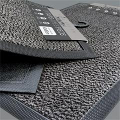 TAPIS WELCOME VELOURS ANTIPOUSSIERE UNI GRIS 40X60CM